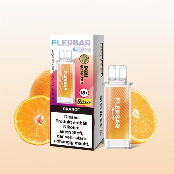 Flerbar Liquid Pod 2er Pack - Orange
