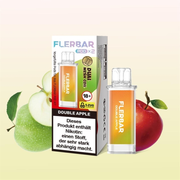 Flerbar Liquid Pod 2er Pack - Double Apple