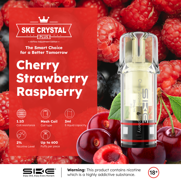 Crystal Plus Pod - Cherry Strawberry Raspberry