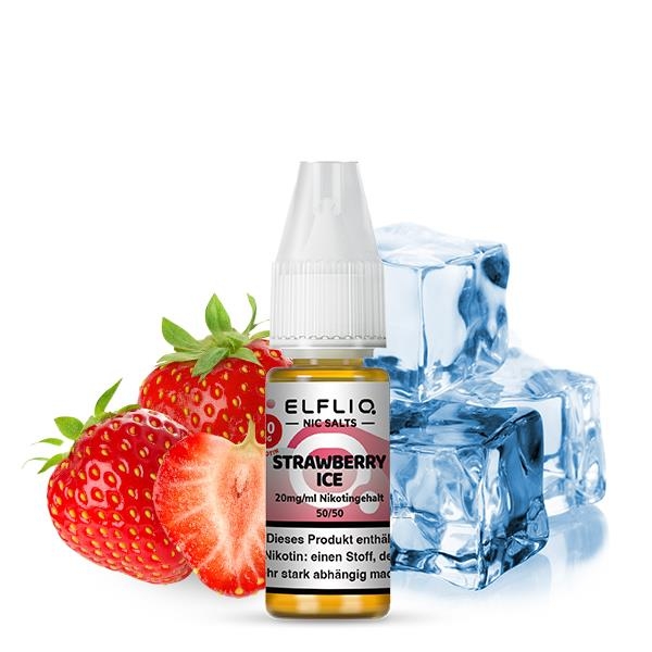 Elfbar Liquid Elfliq 10 ml- Strawberry Ice