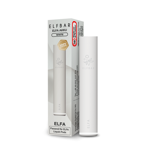 ELFA Mod Wiederaufladbare Mehrweg E-Zigarette - White