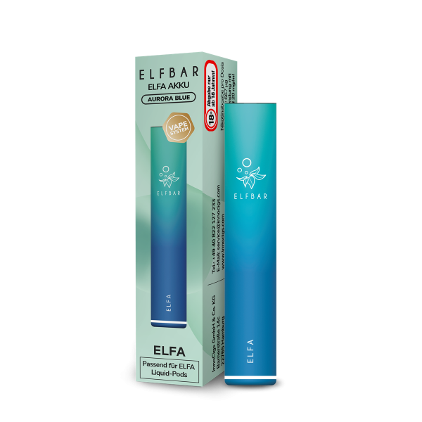 ELFA Mod Wiederaufladbare Mehrweg E-Zigarette - Aurora-Blau