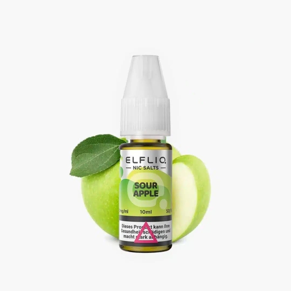 Elfbar Liquid Elfliq 10 ml- Sour Apple