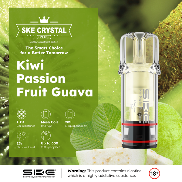 Crystal Plus Pod - Kiwi Passionfruit Guave