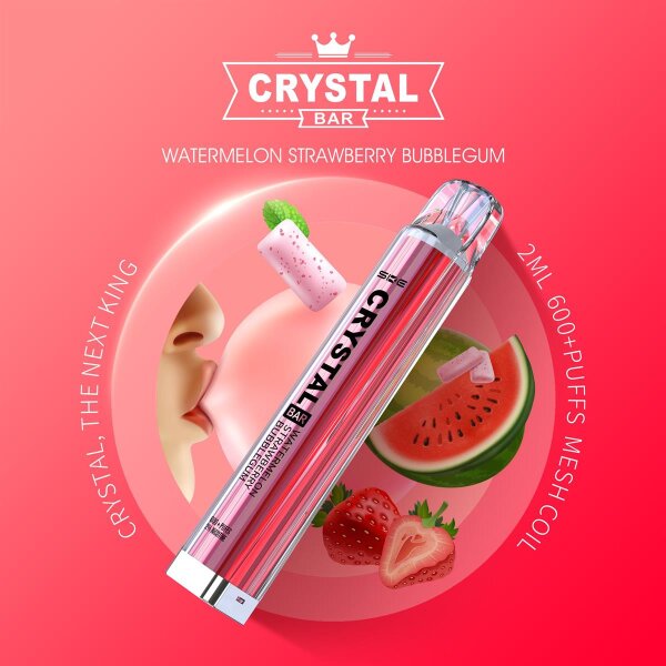 Crystal Vape - Watermelon Strawberry Bubblegum