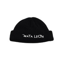 MLM096 Kurze Mata Leon Beanie (schwarz)