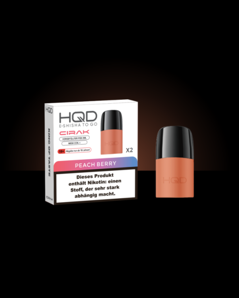 HQD Liquid Pod 2er Pack-Peach Berry