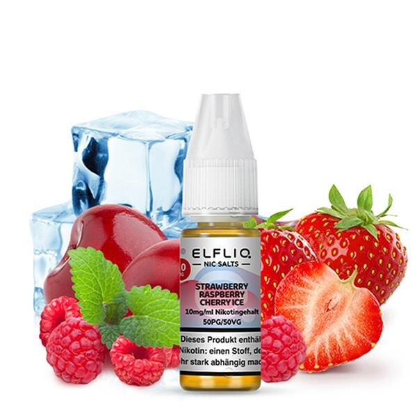 Elfliq 20mg/ml Nikotin | 10ml - Strawberry Raspberry Cherry Ice