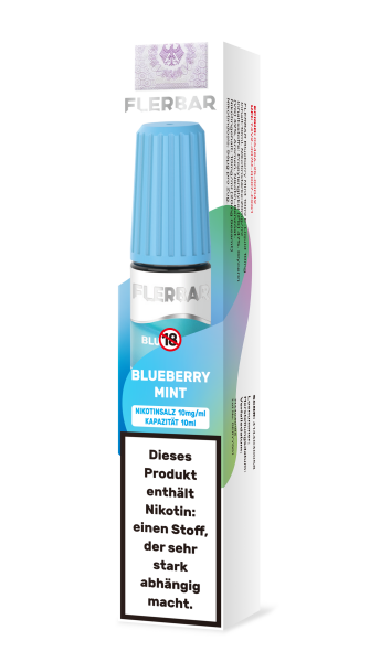 Flerbar Liquid 10mg/ml Nikotin | 10ml - Blueberry Mint