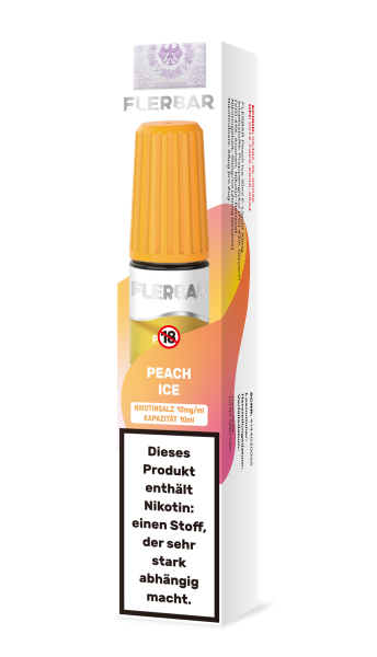 Flerbar Liquid 10mg/ml Nikotin | 10ml - Peach Ice